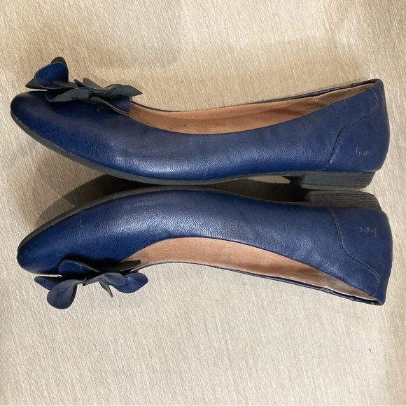 BOC Sz 8 Born Of Concept 3D Flower Toe Cap Vegan Leather Ballet Flats Shoes - Picture 13 of 15